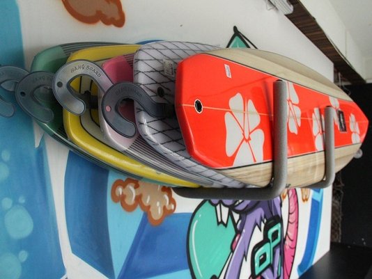Suporte Rack para Prancha de Surf Feeton Comporta 5 Unidades - Cinza