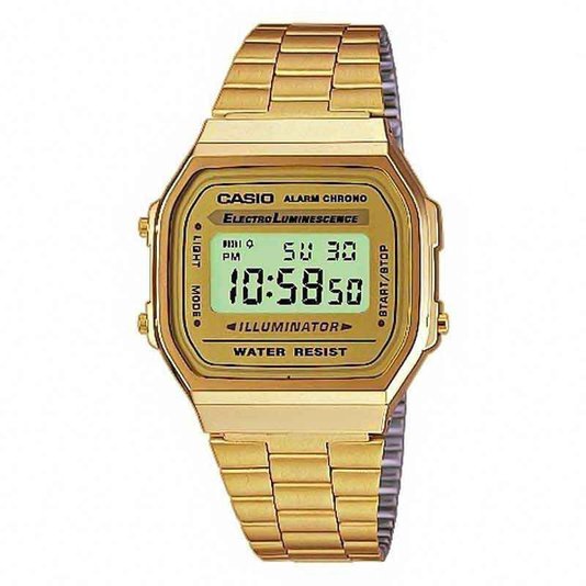 Relógio Casio Vintage Unisex Dourado A168WG-9WDF