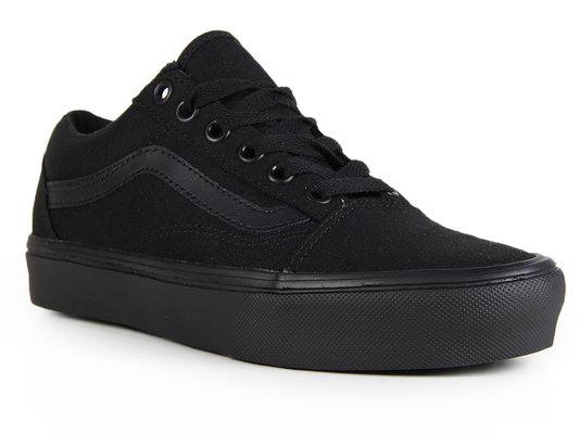 Tênis Feminino Vans Old Skool Lite (Suede/Canvas) - Black/Black