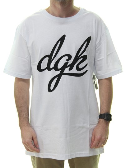 Camiseta Masculina DGK Script Estampada Manga Curta - Preto