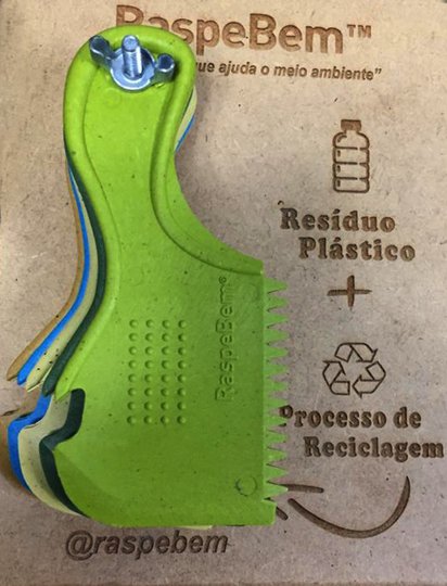 Raspador de Parafina para Prancha de Surf Raspe Bem Ecologico - Mostarda