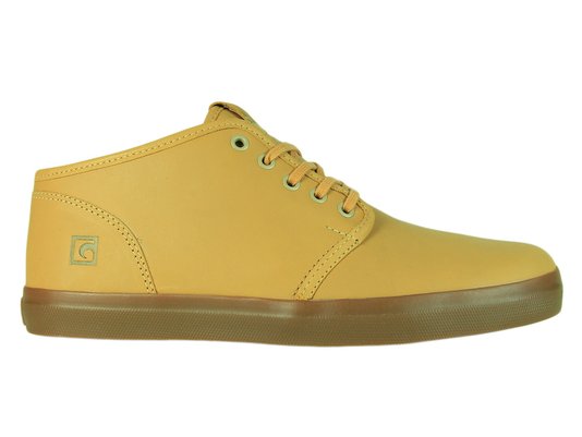 Bota Masculina Goofy Fish Cabedal em Couro - Camel/Latex