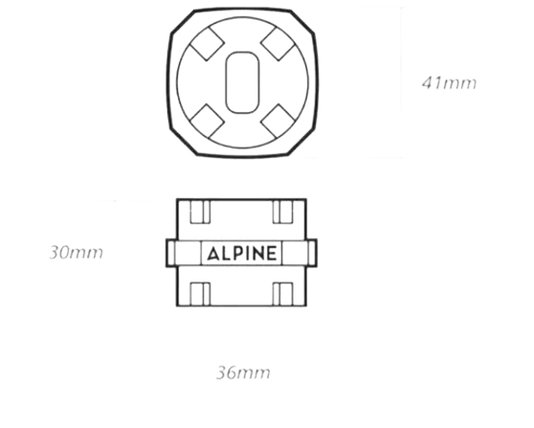 Amortecedor para Truck Alpine Surfeeling 95A - Bucha White Branco