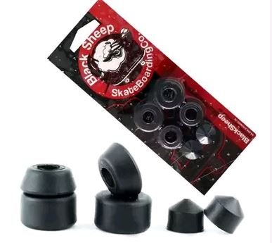 Amortecedor Skate Black Sheep para Trucks Barril com Chupeta - Preto