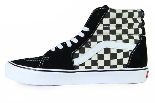 Tênis Masculino Vans SK8 Hi Lite - Checker Board/Black White