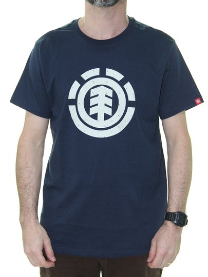 Camiseta Masculina Element Tri Dot Estampada Manga Curta - Marinho