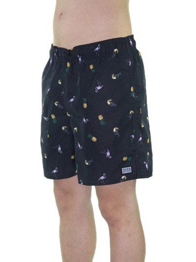 Bermuda de Passeio VLCS Tropical - Preto