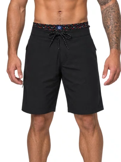 Bermuda De Banho Masculina Hurley Beachside - Preto/Chumbo