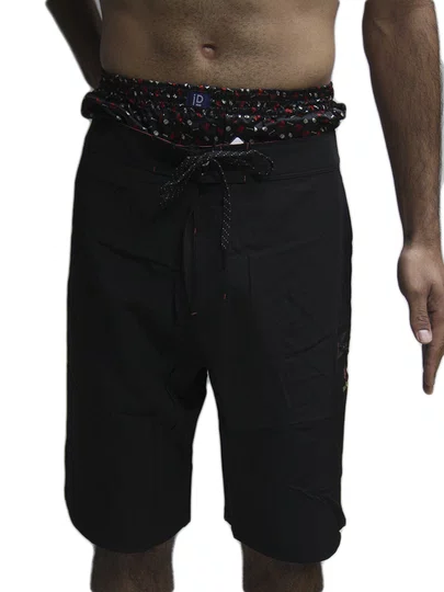 Bermuda De Banho Masculina Hurley Internacional - Preto/Vermelho