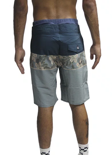 Bermuda De Banho Masculina Vlcs Elastano - Marinho