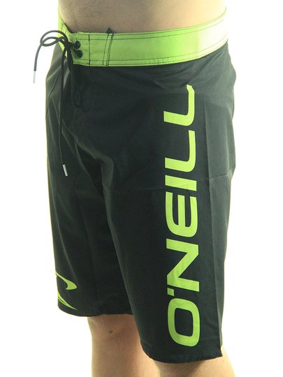 Bermuda De Banho Oneill Subli - Preto/Verde Agua