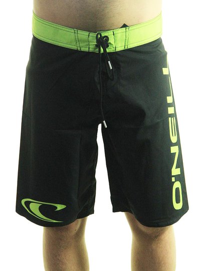 Bermuda De Banho Oneill Subli - Preto/Verde Agua