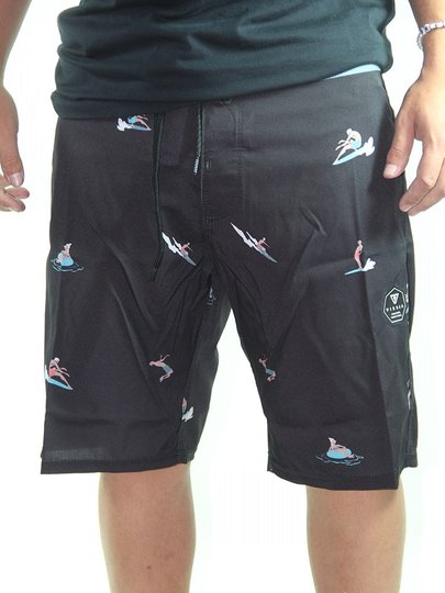 Bermuda De Banho Vissla Radical - Preto