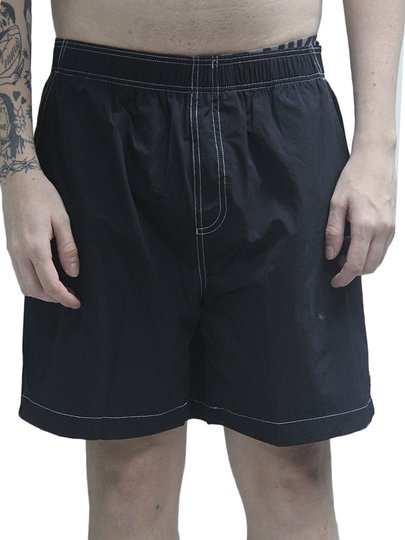 Bermuda De Elastico Baw R Contraste - Preto