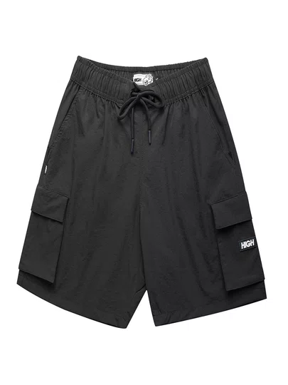 Bermuda De Elástico High Ripstop Shorts - Preto