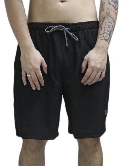 Bermuda De Elastico Masculina Freesurf Classic - Preto