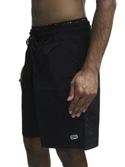 Bermuda De Elástico Masculina Hocks Sintetico Wave - Preto