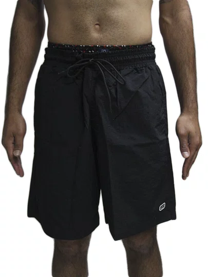 Bermuda De Elástico Masculina Hocks Sintetico Wave - Preto