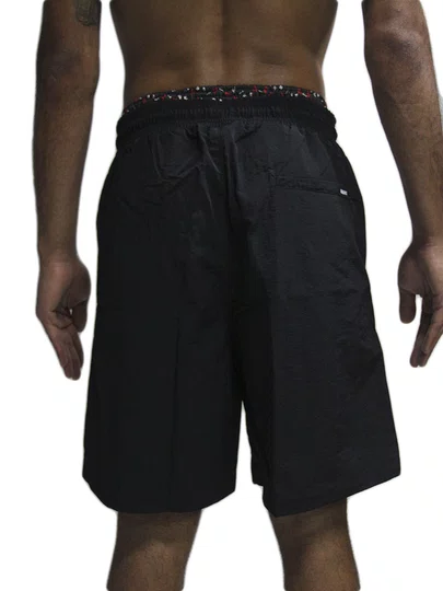 Bermuda De Elástico Masculina Hocks Sintetico Wave - Preto