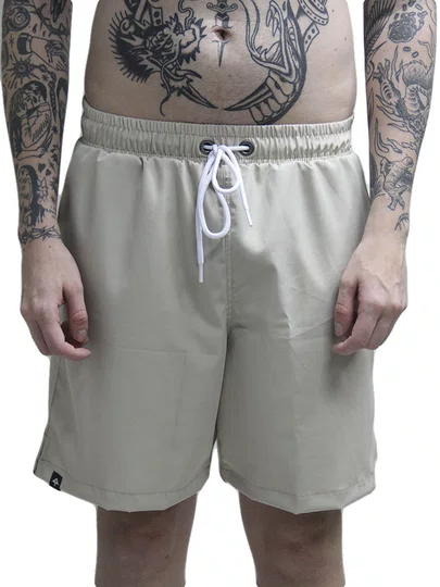 Bermuda De Elástico Masculina Lrg 47 - Areia