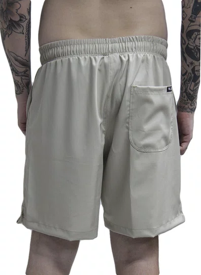 Bermuda De Elástico Masculina Lrg 47 - Areia