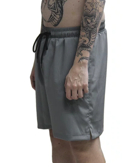 Bermuda De Elástico Masculina Lrg 47 - Cinza