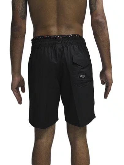 Bermuda De Elástico Masculina Rusty Color Box - Preto