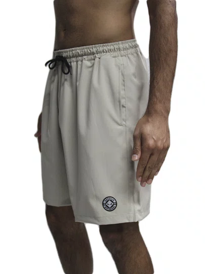 Bermuda De Elástico Masculina Session Skateboard Logo - Khaki