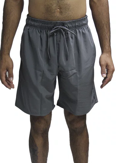Bermuda De Elástico Masculina Vlcs Lisa - Cinza