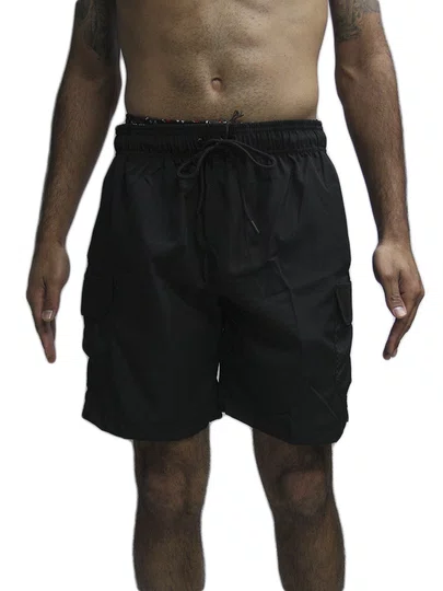 Bermuda De Elástico Masculina VLCS Volley - Preto