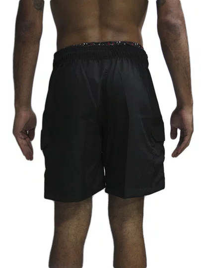 Bermuda De Elástico Masculina VLCS Volley - Preto