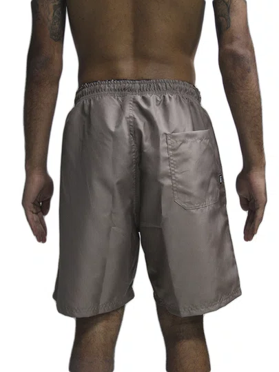 Bermuda De Elástico Masculina Wats Circle Tag - Marrom