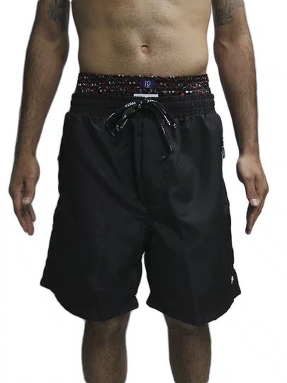 Bermuda De Elástico Masculina Wats Small Box - Preto
