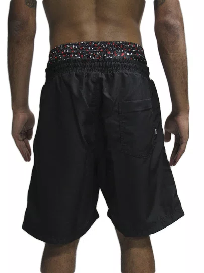 Bermuda De Elástico Masculina Wats Small Box - Preto