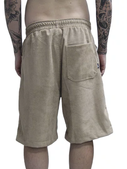Bermuda De Elástico Masculina Wats Veludo - Marrom
