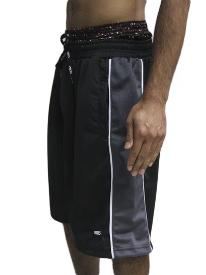 Bermuda De Elástico Masculina Wats Vies - Preto/Chumbo