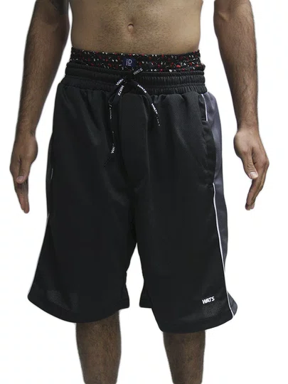 Bermuda De Elástico Masculina Wats Vies - Preto/Chumbo