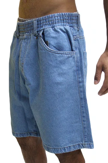 Bermuda De Elástico Masculino Blinca Jogger Oceano - Jeans