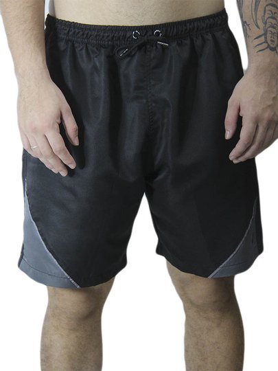 Bermuda De Elastico Plano C Corporation - Preto