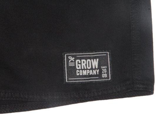 Bermuda De Elastico Sarja Grow - Preto