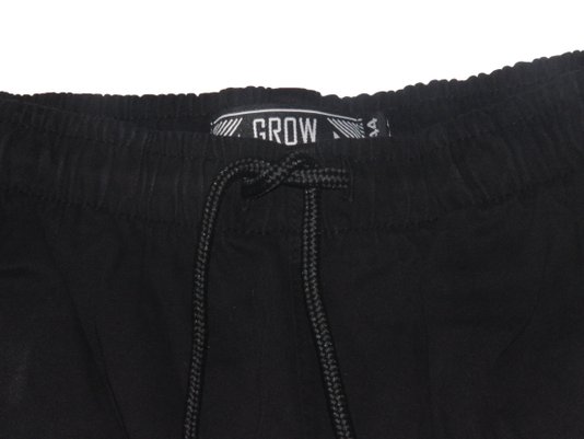 Bermuda De Elastico Sarja Grow - Preto