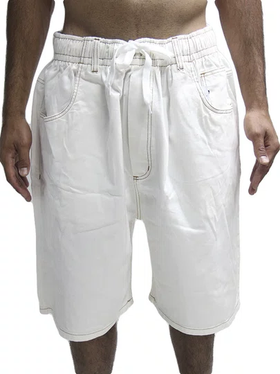 Bermuda De Elástico Masculina South Shore Balloon - Off White
