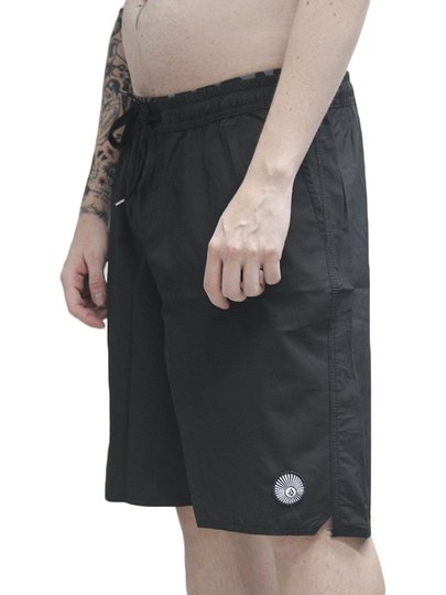 Bermuda De Elastico Volcom Comf Stone - Preto