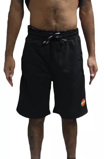 Bermuda De Elástico Wats Basket - Preto