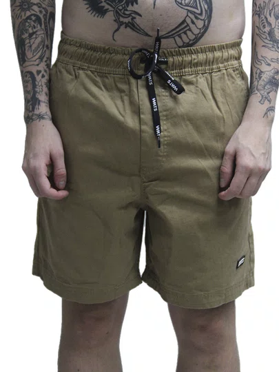 Bermuda De Elástico Wats Sarja - Khaki