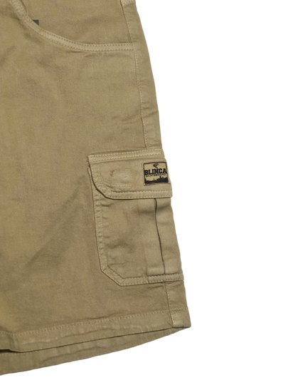 Bermuda De Passeio Blinca Bolso Cargo Vida - Caqui