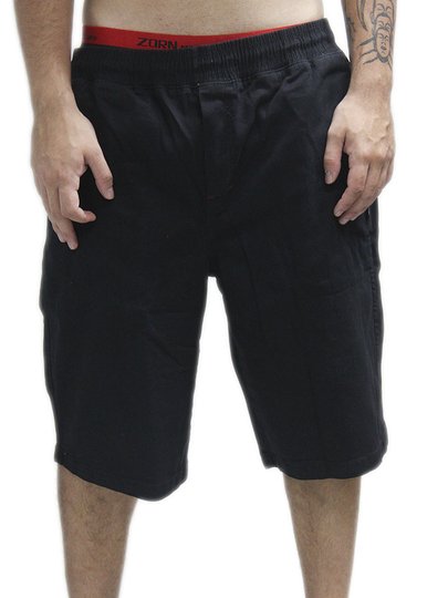 Bermuda De Passeio Chocolate Twill Jogger - Preto
