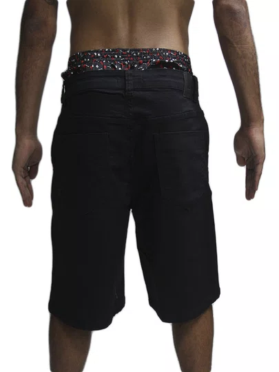 Bermuda De Passeio Masculina Freesurf Jeans Walk - Preto