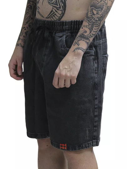Bermuda De Passeio Masculina Freesurf Walk Swell Fit - Jeans Estonado