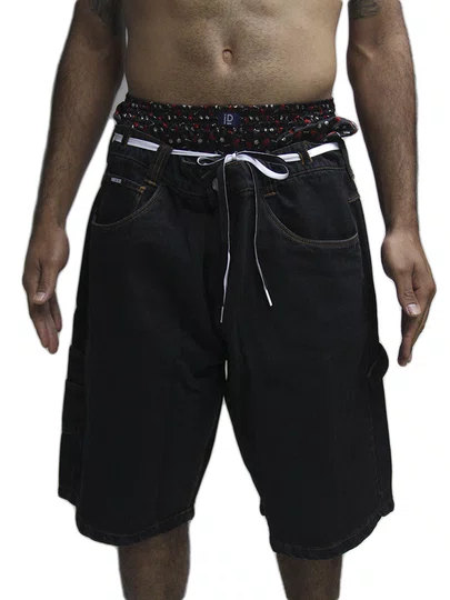 Bermuda De Passeio Masculina Hocks Jeans Dia - Preto